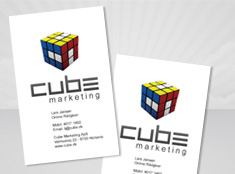Cube Marketing visitkort